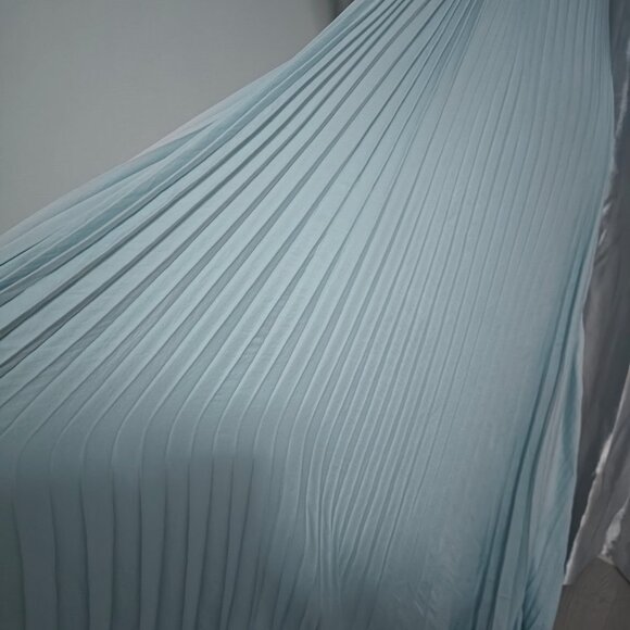 A.L.C. Moira Satin Pleated Maxi Dress - Picture 10 of 12